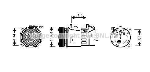 AVA QUALITY COOLING Компрессор, кондиционер FDAK321